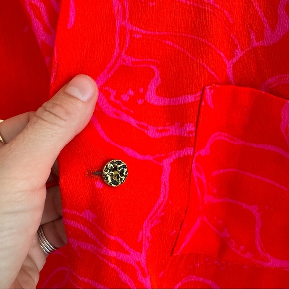 Vintage Hanakahi of Hawaii Men’s Size Medium Vibrant Pink Red M - Picture 4 of 11